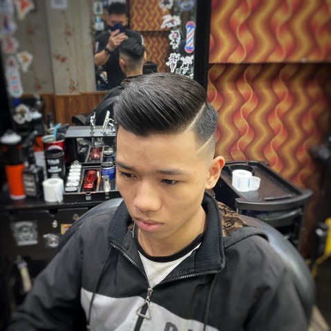 Tóc pompadour ngắn đẹp gọn gàng phù hợp mọi khuôn mặt
